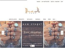 Tablet Screenshot of preshshop.com
